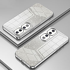 Custodia Silicone Trasparente Ultra Sottile Cover Morbida SY2 per Huawei Honor 90 Pro 5G Argento