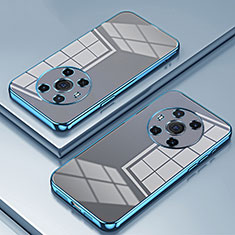 Custodia Silicone Trasparente Ultra Sottile Cover Morbida SY2 per Huawei Honor Magic3 5G Blu
