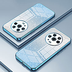 Custodia Silicone Trasparente Ultra Sottile Cover Morbida SY2 per Huawei Honor Magic4 5G Blu