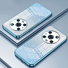 Custodia Silicone Trasparente Ultra Sottile Cover Morbida SY2 per Huawei Honor Magic4 Pro 5G Blu