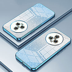 Custodia Silicone Trasparente Ultra Sottile Cover Morbida SY2 per Huawei Honor Magic5 5G Blu