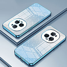 Custodia Silicone Trasparente Ultra Sottile Cover Morbida SY2 per Huawei Honor Magic5 Ultimate 5G Blu