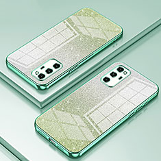 Custodia Silicone Trasparente Ultra Sottile Cover Morbida SY2 per Huawei Honor V30 Pro 5G Verde