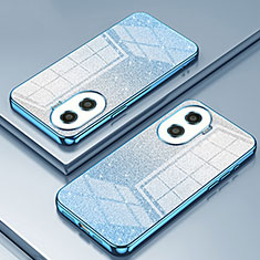 Custodia Silicone Trasparente Ultra Sottile Cover Morbida SY2 per Huawei Honor X40i 5G Blu