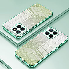 Custodia Silicone Trasparente Ultra Sottile Cover Morbida SY2 per Huawei Honor X6a Verde