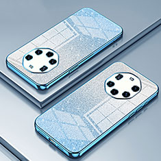Custodia Silicone Trasparente Ultra Sottile Cover Morbida SY2 per Huawei Mate 40 RS Blu