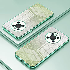 Custodia Silicone Trasparente Ultra Sottile Cover Morbida SY2 per Huawei Mate 40 Verde