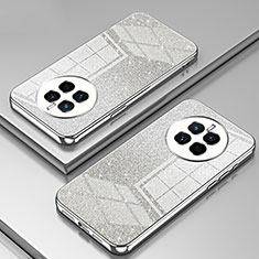 Custodia Silicone Trasparente Ultra Sottile Cover Morbida SY2 per Huawei Mate 50 Argento