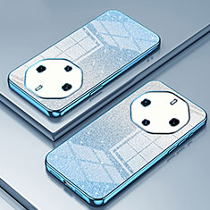 Custodia Silicone Trasparente Ultra Sottile Cover Morbida SY2 per Huawei Mate 60 RS Ultimate Blu
