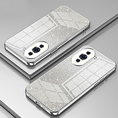 Custodia Silicone Trasparente Ultra Sottile Cover Morbida SY2 per Huawei Nova 10 Argento