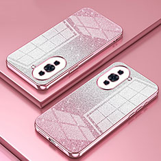 Custodia Silicone Trasparente Ultra Sottile Cover Morbida SY2 per Huawei Nova 10 Oro Rosa