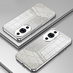 Custodia Silicone Trasparente Ultra Sottile Cover Morbida SY2 per Huawei Nova 11 Pro Argento