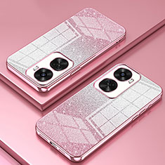 Custodia Silicone Trasparente Ultra Sottile Cover Morbida SY2 per Huawei Nova 11 SE Oro Rosa