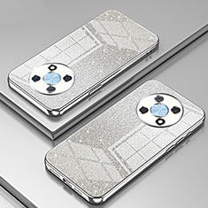 Custodia Silicone Trasparente Ultra Sottile Cover Morbida SY2 per Huawei Nova Y90 Argento