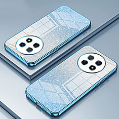 Custodia Silicone Trasparente Ultra Sottile Cover Morbida SY2 per Huawei Nova Y91 Blu
