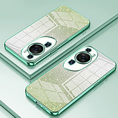 Custodia Silicone Trasparente Ultra Sottile Cover Morbida SY2 per Huawei P60 Art Verde