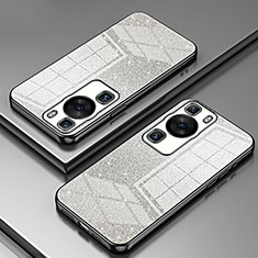 Custodia Silicone Trasparente Ultra Sottile Cover Morbida SY2 per Huawei P60 Nero