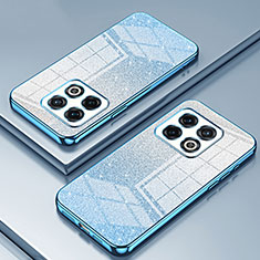 Custodia Silicone Trasparente Ultra Sottile Cover Morbida SY2 per OnePlus 10 Pro 5G Blu
