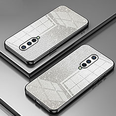 Custodia Silicone Trasparente Ultra Sottile Cover Morbida SY2 per OnePlus 8 Nero