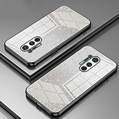 Custodia Silicone Trasparente Ultra Sottile Cover Morbida SY2 per OnePlus 8 Pro Nero