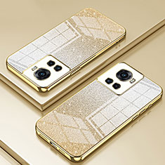 Custodia Silicone Trasparente Ultra Sottile Cover Morbida SY2 per OnePlus Ace 5G Oro