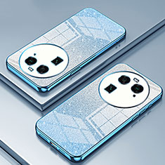 Custodia Silicone Trasparente Ultra Sottile Cover Morbida SY2 per Oppo Find X6 5G Blu