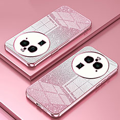 Custodia Silicone Trasparente Ultra Sottile Cover Morbida SY2 per Oppo Find X6 Pro 5G Oro Rosa