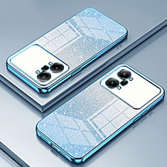 Custodia Silicone Trasparente Ultra Sottile Cover Morbida SY2 per Oppo K10 Pro 5G Blu