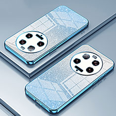 Custodia Silicone Trasparente Ultra Sottile Cover Morbida SY2 per Xiaomi Mi 13 Ultra 5G Blu