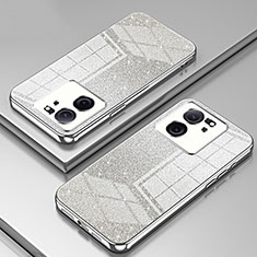 Custodia Silicone Trasparente Ultra Sottile Cover Morbida SY2 per Xiaomi Mi 13T 5G Argento