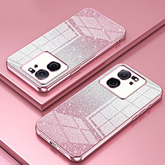 Custodia Silicone Trasparente Ultra Sottile Cover Morbida SY2 per Xiaomi Mi 13T Pro 5G Oro Rosa