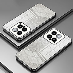 Custodia Silicone Trasparente Ultra Sottile Cover Morbida SY2 per Xiaomi Mi 14 Pro 5G Nero