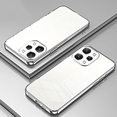 Custodia Silicone Trasparente Ultra Sottile Cover Morbida SY2 per Xiaomi Redmi 12 4G Argento