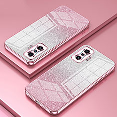 Custodia Silicone Trasparente Ultra Sottile Cover Morbida SY2 per Xiaomi Redmi K50 Gaming 5G Oro Rosa