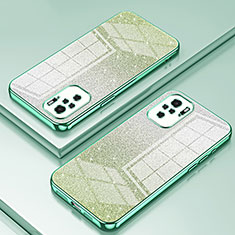 Custodia Silicone Trasparente Ultra Sottile Cover Morbida SY2 per Xiaomi Redmi Note 10 4G Verde