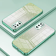 Custodia Silicone Trasparente Ultra Sottile Cover Morbida SY2 per Xiaomi Redmi Note 10 5G Verde