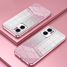 Custodia Silicone Trasparente Ultra Sottile Cover Morbida SY2 per Xiaomi Redmi Note 11E 5G Oro Rosa