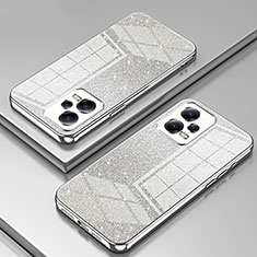 Custodia Silicone Trasparente Ultra Sottile Cover Morbida SY2 per Xiaomi Redmi Note 12 5G Argento
