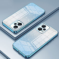 Custodia Silicone Trasparente Ultra Sottile Cover Morbida SY2 per Xiaomi Redmi Note 12 5G Blu
