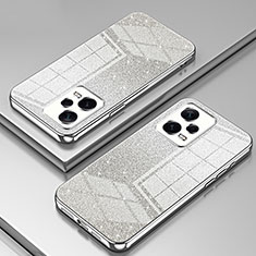 Custodia Silicone Trasparente Ultra Sottile Cover Morbida SY2 per Xiaomi Redmi Note 12 Pro+ Plus 5G Argento
