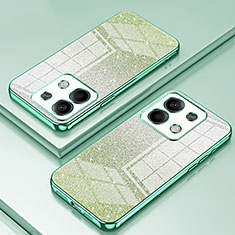 Custodia Silicone Trasparente Ultra Sottile Cover Morbida SY2 per Xiaomi Redmi Note 13 5G Verde