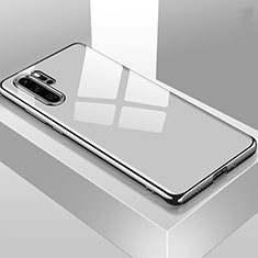 Custodia Silicone Trasparente Ultra Sottile Cover Morbida T01 per Huawei P30 Pro New Edition Argento