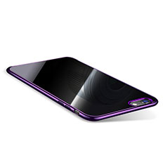 Custodia Silicone Trasparente Ultra Sottile Cover Morbida T08 per Apple iPhone 6S Plus Viola