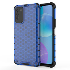 Custodia Silicone Trasparente Ultra Sottile Cover Morbida U01 per Huawei Honor 30 Lite 5G Blu