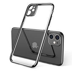 Custodia Silicone Trasparente Ultra Sottile Cover Morbida U02 per Apple iPhone 11 Nero