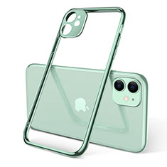 Custodia Silicone Trasparente Ultra Sottile Cover Morbida U02 per Apple iPhone 11 Verde