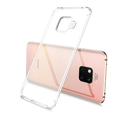 Custodia Silicone Trasparente Ultra Sottile Cover Morbida U02 per Huawei Mate 20 Pro Chiaro