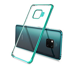 Custodia Silicone Trasparente Ultra Sottile Cover Morbida U02 per Huawei Mate 20 Pro Verde