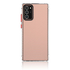 Custodia Silicone Trasparente Ultra Sottile Cover Morbida YF1 per Samsung Galaxy Note 20 5G Rosso