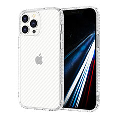 Custodia Silicone Trasparente Ultra Sottile Cover Morbida YJ1 per Apple iPhone 13 Pro Chiaro